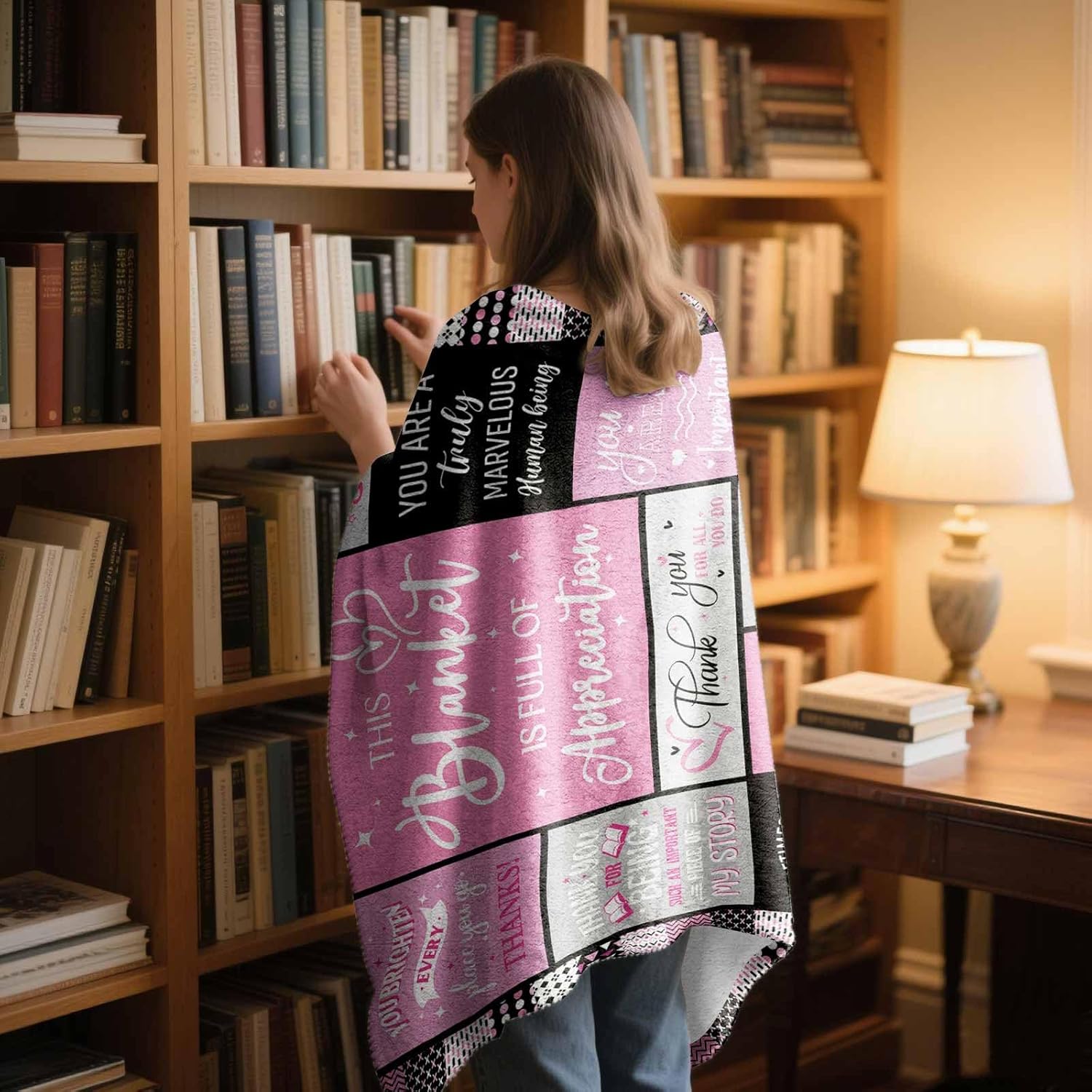 Thank You Gifts for Women, Coworker Leaving Blanket 60" X 50", Employees, Boss Lady, Medical Assistant, Veterinarian, Vet Tech Appreciation Gift for Woman, Going Away Gifts for Coworkers - Image 3