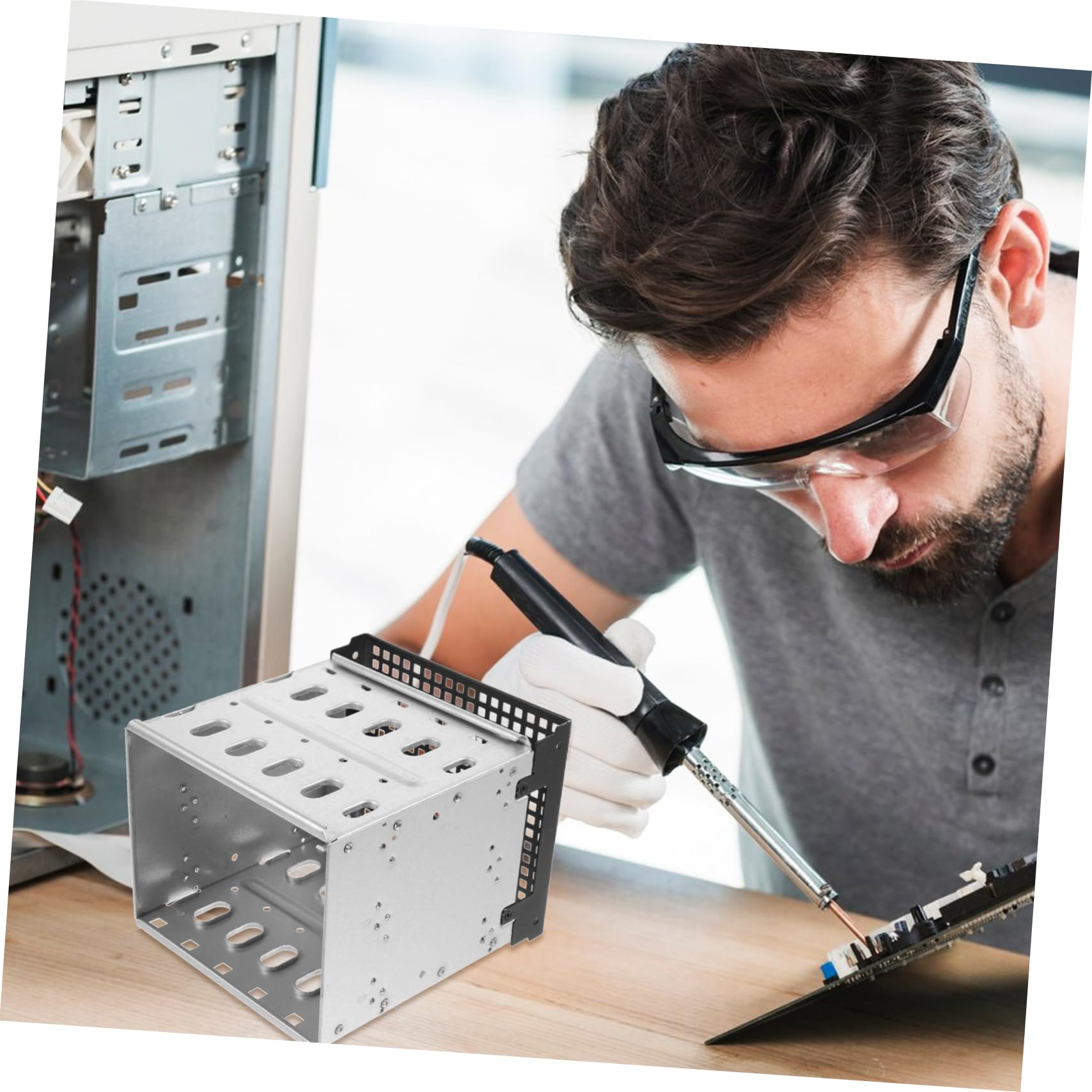Soporte de Montaje para Disco Duro de 3,5 Pulgadas Multicapa Disipación Térmica para Carcasa de Computadora