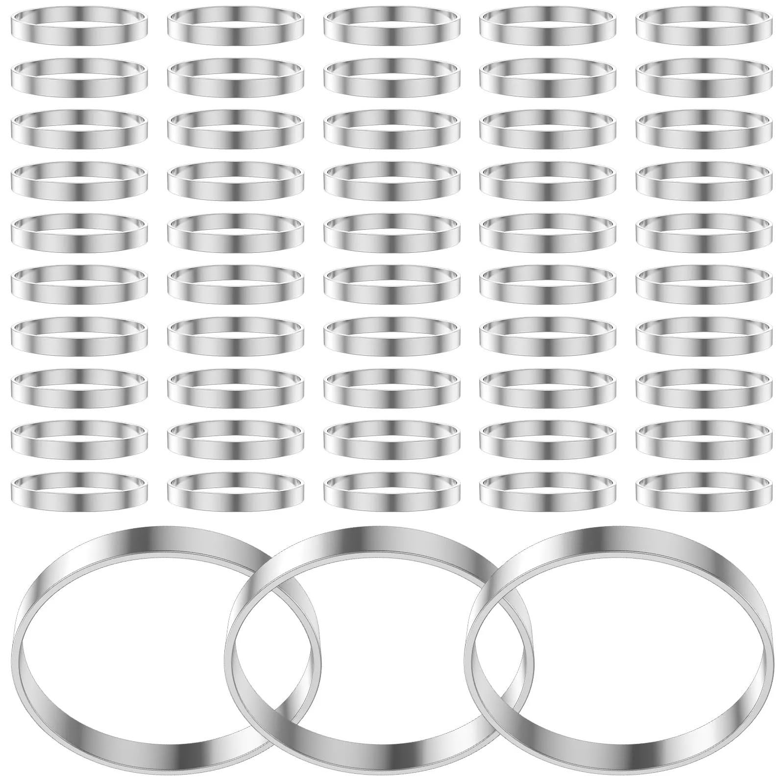 Lot de 100 ronds de serviette ronds réutilisables pour mariage, anniversaire de mariage, banquet - 4 cm