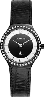 Orphelia Damen-Armbanduhr Glamour Analog Quarz Leder