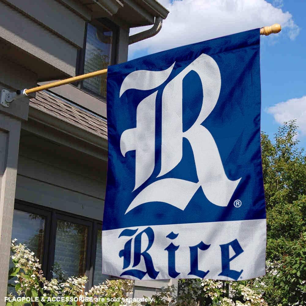 Rice Owls R University College House Flag