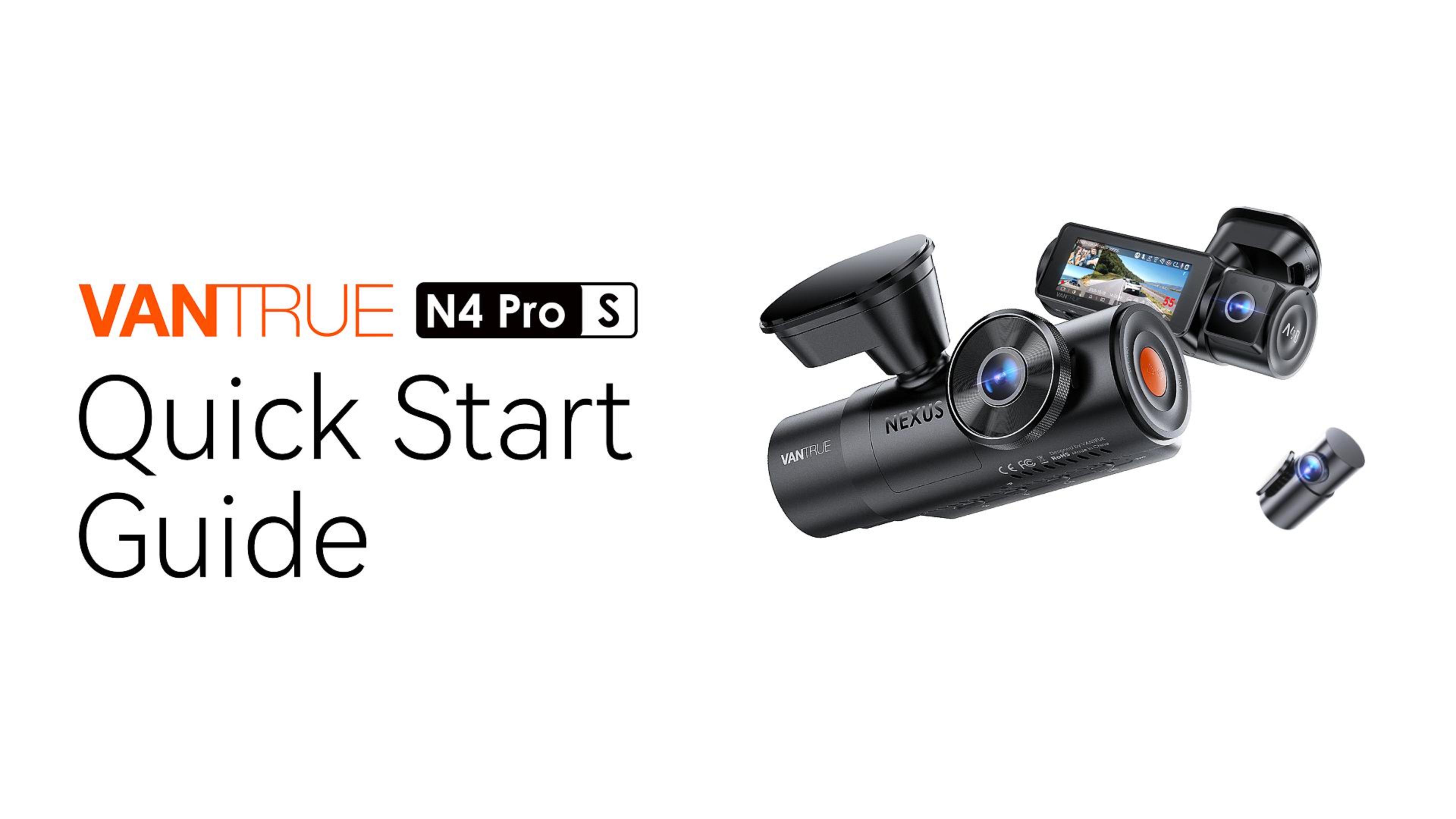 Amazon.com: Vantrue New N4 Pro S 4K 3 Channel Dash Cam, Triple