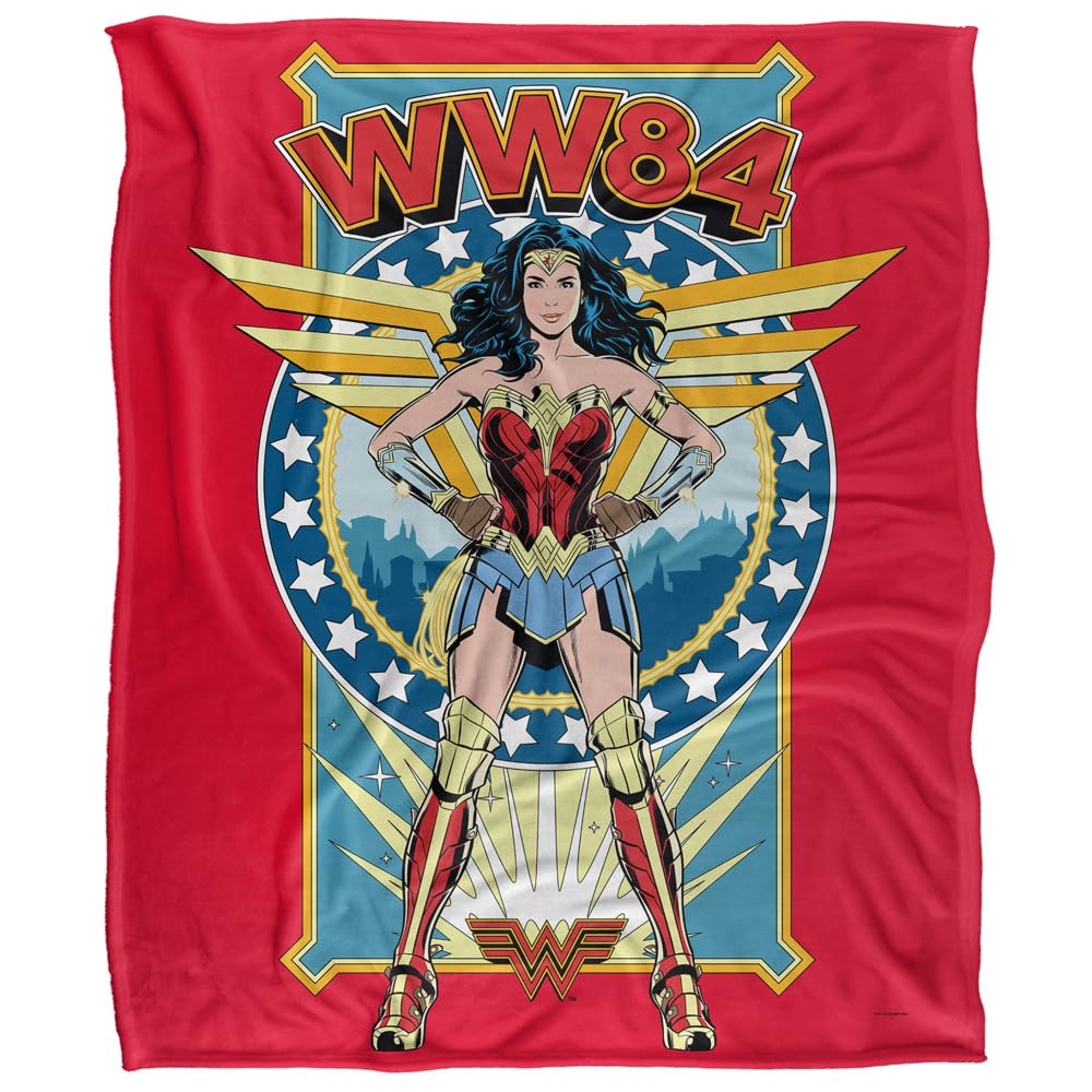 Plaid Wonder Woman Stand Tall toucher doux effet satiné