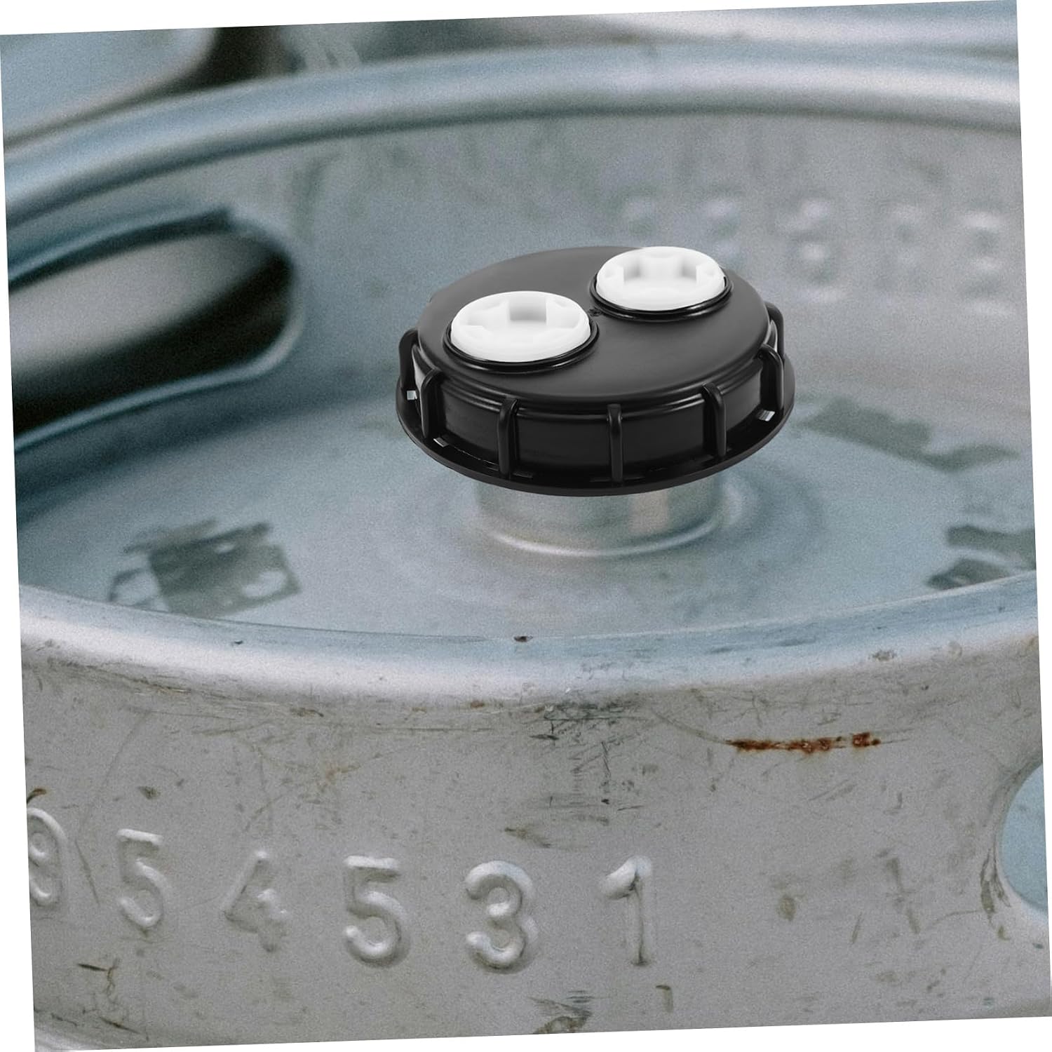 STOBAZA 2Pcs Ibc Tote Lid Cover with Vent Hole for Water Storage Tank Plastic Drum Cap for Industrial Containers Food Storage Advanced Pressure Management Air