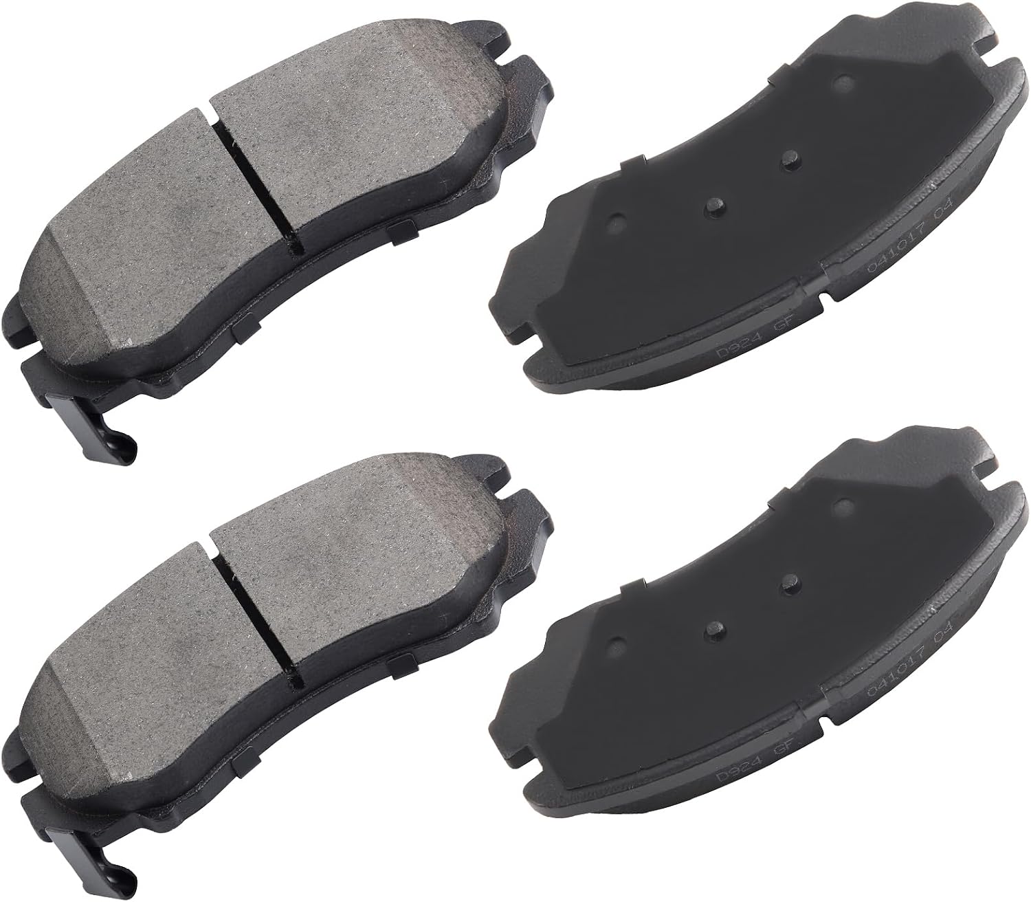 Four cciyu Professional Ceramic Front Brake Pads