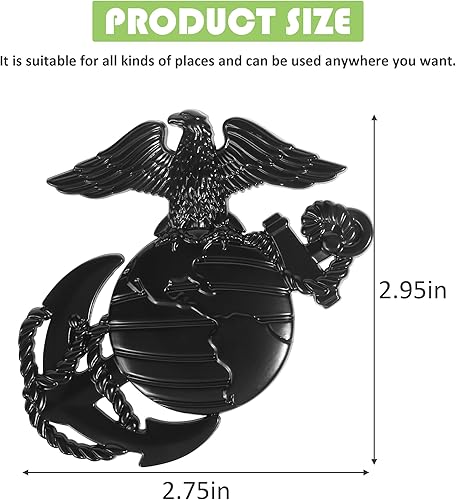 Miniatura 2 de Emblema de automóvil, accesorios para automóvil, calcomanías de logotipo de la marina de los EE. UU., calcomanía con logotipo de cola lateral,