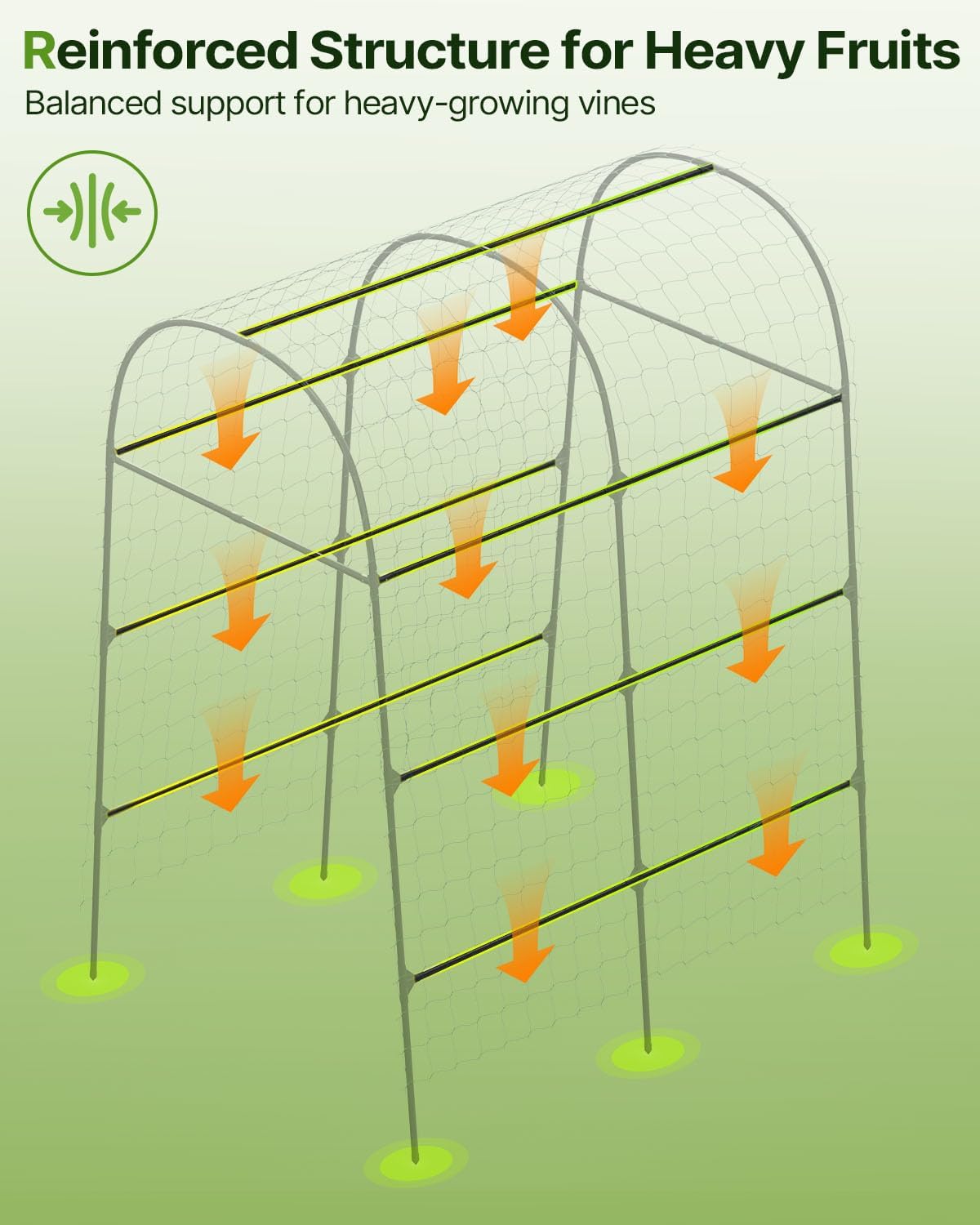 Suteck Garden Arch Trellis 7.5FT Tall – Garden Trellis for Climbing Plants Outdoor, Arch Trellis for Vegetables, Roses & Vines, Easy Assembly for Backyard, Pathway & Patio