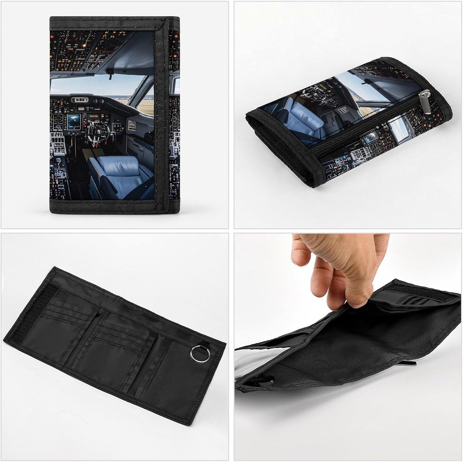 Stylish Trifold Wallet Slim Minimalist Front Pocket Cards Purse image 5