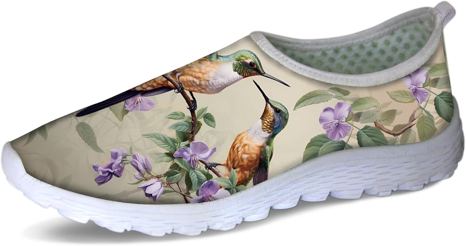 Forchrinse Black Music Note Women’s Slip on Shoes Walking Shoes Lightweight Breathable Athletic Sneakers Casual Working Shoes