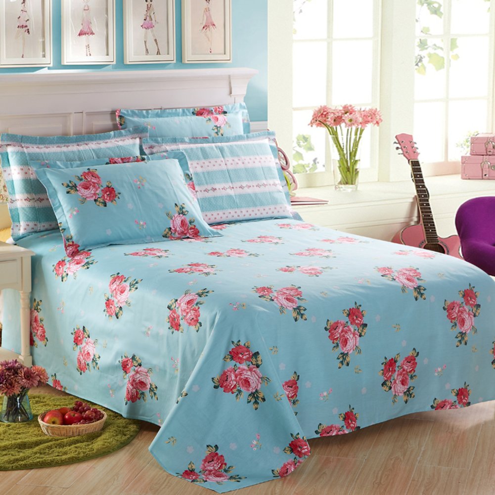 Feuilles de coton 160x230cm pour rafraîchir l'ambiance de votre chambre à coucher