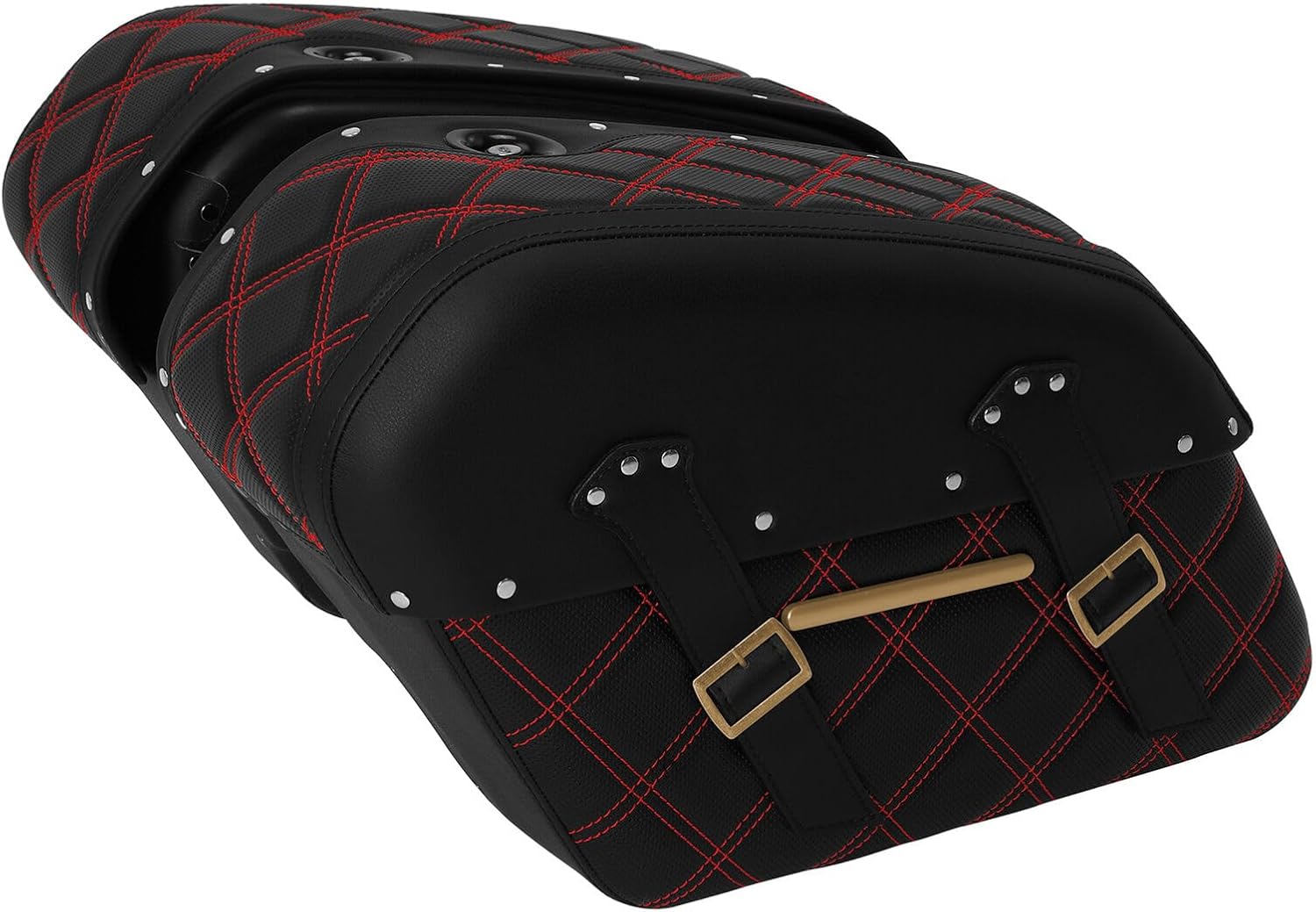 TCMT Saddlebags Saddle Bags Fit For Harley Softail Fat Boy FLFB FLFBS FXBR FXBRS 18-Up