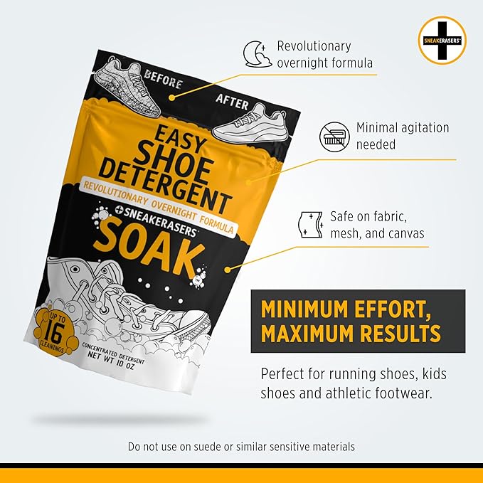 SneakERASERS Overnight Soak, limpiador para zapatos miniatura 5