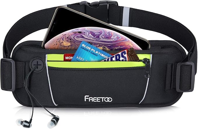 Free too® SPORT marsupio 2 tasca marsupio capacità per iPhone/iPod –  esclusivo auricolare cavo foro e strisce riflettenti per visibilità  notturna. Per running e viaggi. : Amazon.it: Sport e tempo libero