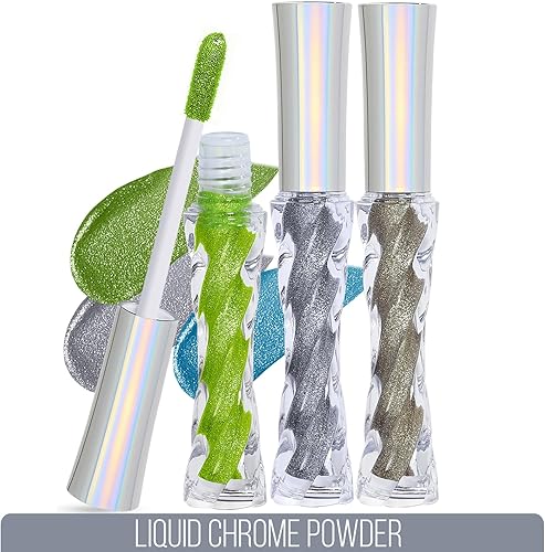 Miniatura 3 de KINGMAS Polvo líquido de uñas mágico cromado para uñas, efecto espejo, esmalte de uñas de gel con purpurina de camaleón, para el hogar, salón de