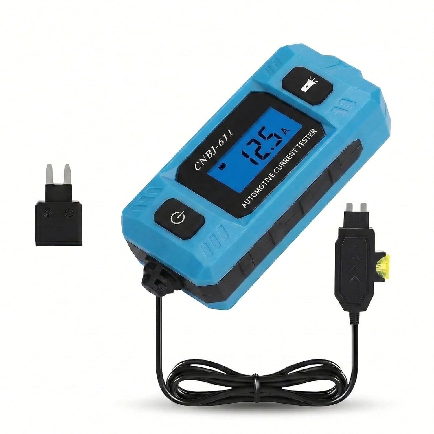 2-in-1 Automotive Circuit Fault Probe Tester, 20a 48v High-Precision Current Tester & Wire Tracer Short Finder, Car Relay Fuse Checker with Backlit LCD Display & LED Work Light for Cars, Trucks, Suvs