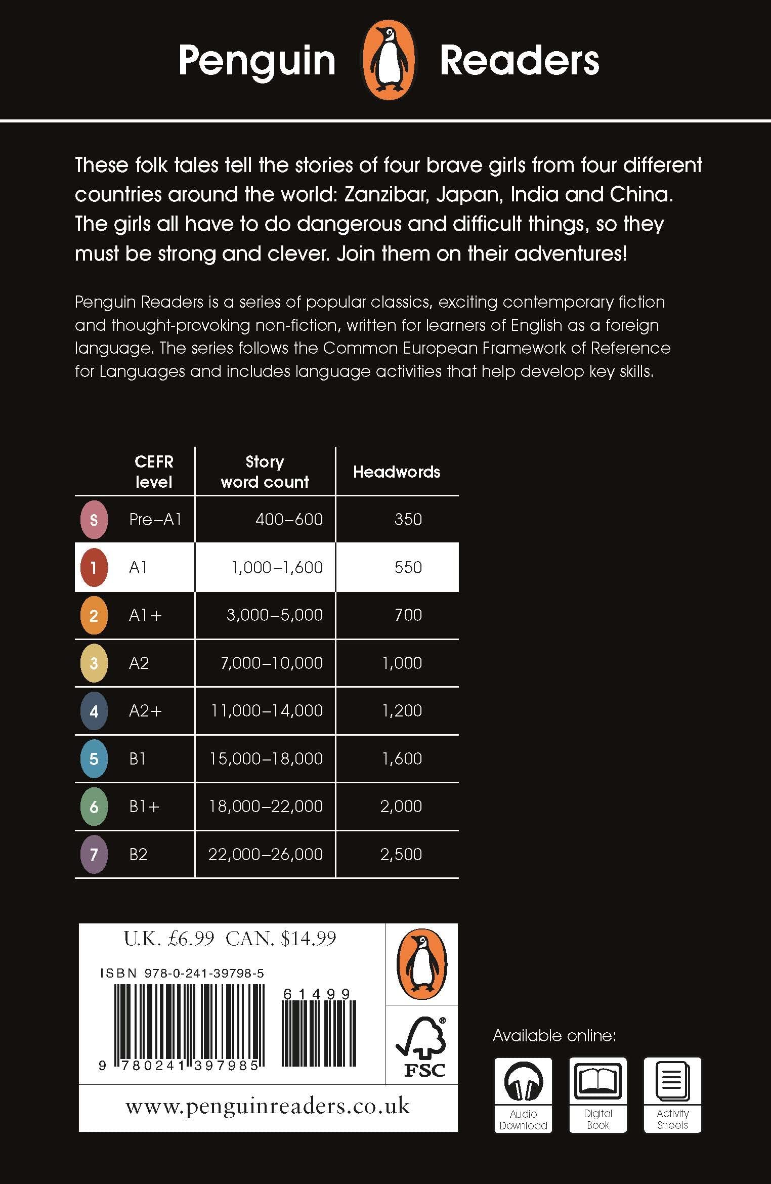 Penguin Readers Level 1 Tales of Adventurous Girls (ELT Graded Reader): Abridged Edition