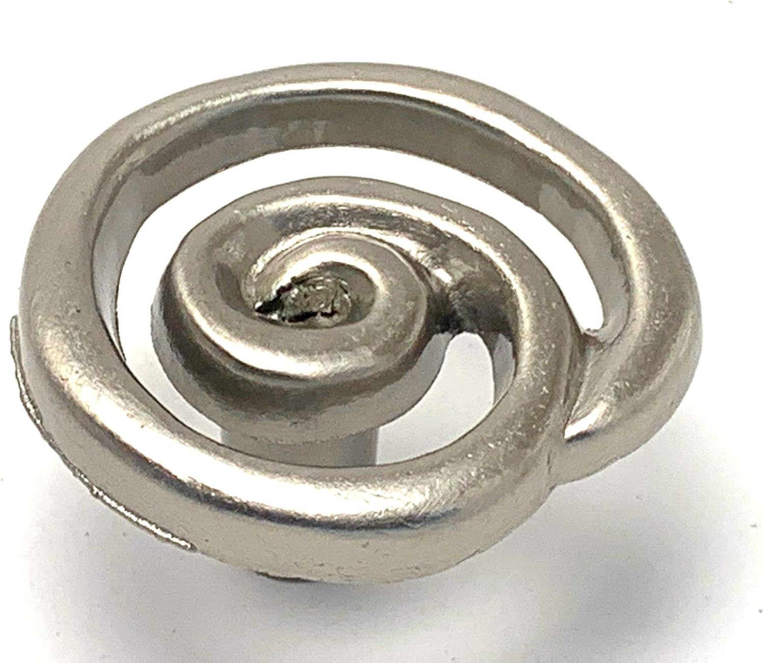 Scroll Knob Brushed Satin Nickel Knob Shabby Chic Knobs