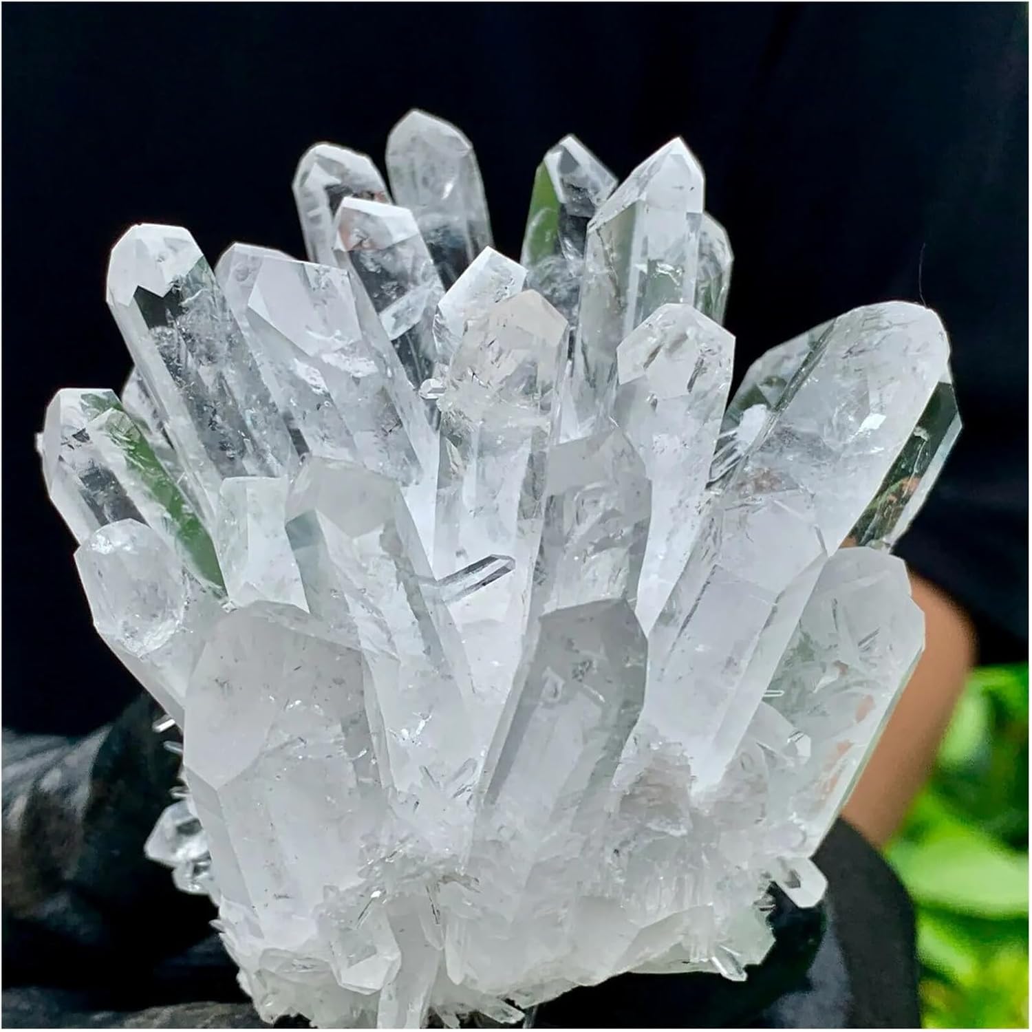 1pcs 350-400g White Quartz Crystal Cluster
