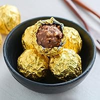 Vista 8 de Hemoton 200 unidades de papel de aluminio dorado envoltorios de dulces regalo papel de embalaje para dulces de chocolate para fiestas, cumpleaños