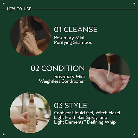 Aveda Rosemary Mint Weightless Conditioner | Lightweight Daily Hair Conditioner | Adds Body & Shine| for Normal to Oily Hair, Fine to Medium Hair Types | Colour Safe