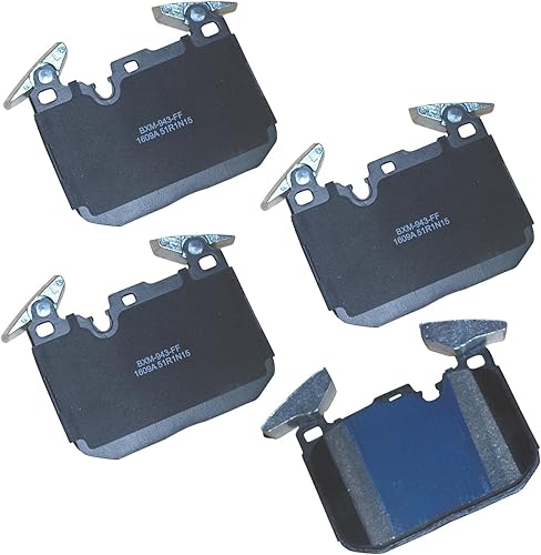 Vista 277 de Bendix Premium SBM8 - Pastillas de freno semimetálicas Premium para modelos seleccionados Buick Special, Camaro, Corvette, Phaeton, Olds F85, Vista