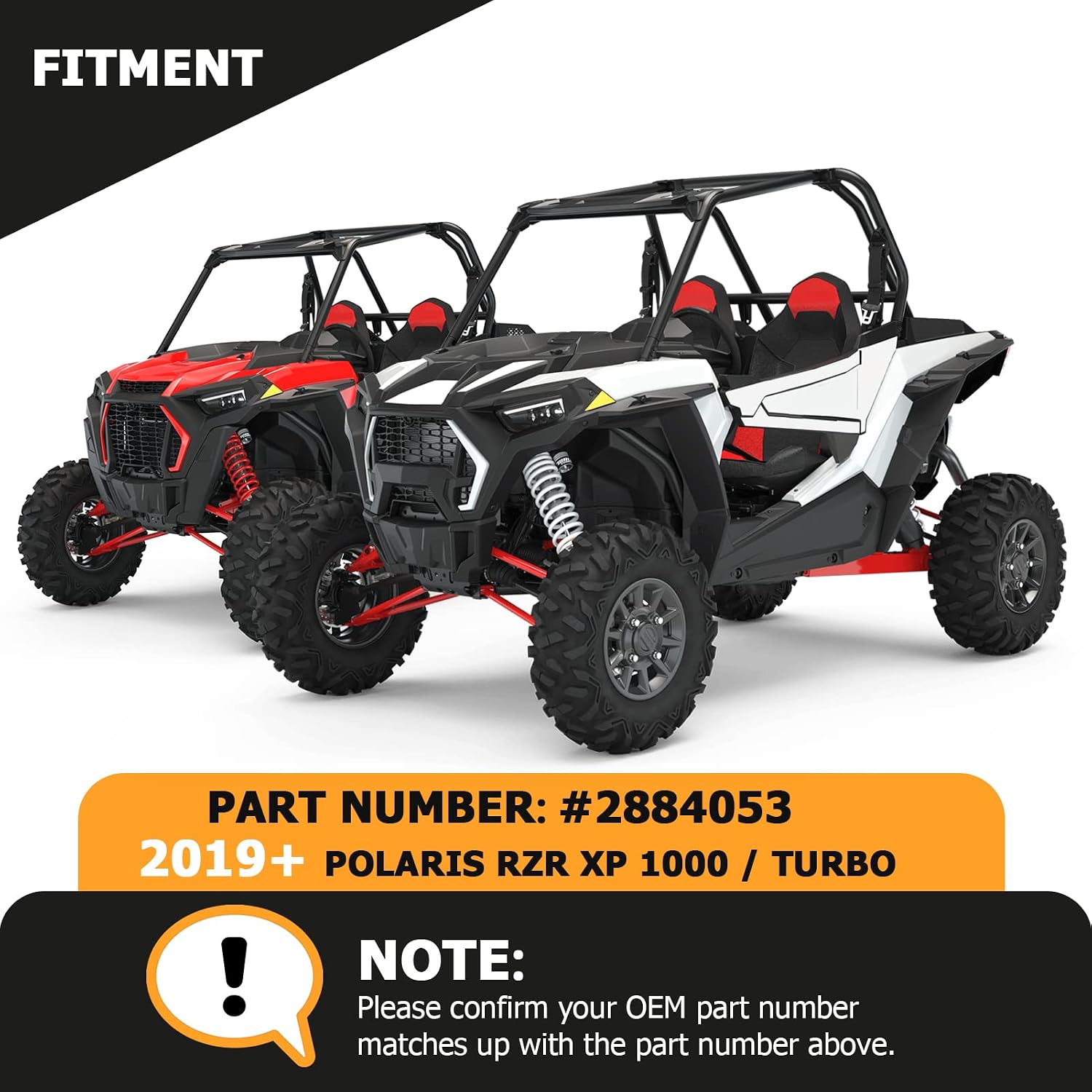 WeiSen IP67 RZR XP Fang Lights, Turn Signal lights & Center Taillight Assembly, Street Legal Rear Brake Lights Compatible with 2019-2024 Polaris RZR XP 1000/Turbo (replace OEM #2884053#2413431)