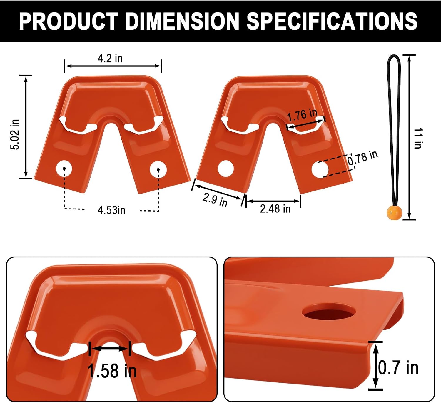 Trestle Brackets Kit for Little Giant Ladder Accessory, Aluminum (26999) | Fits Most Multi-Position Scaffolding Telescoping Standoff Dark Horse Conquest Platform Ladders Replacement Parts