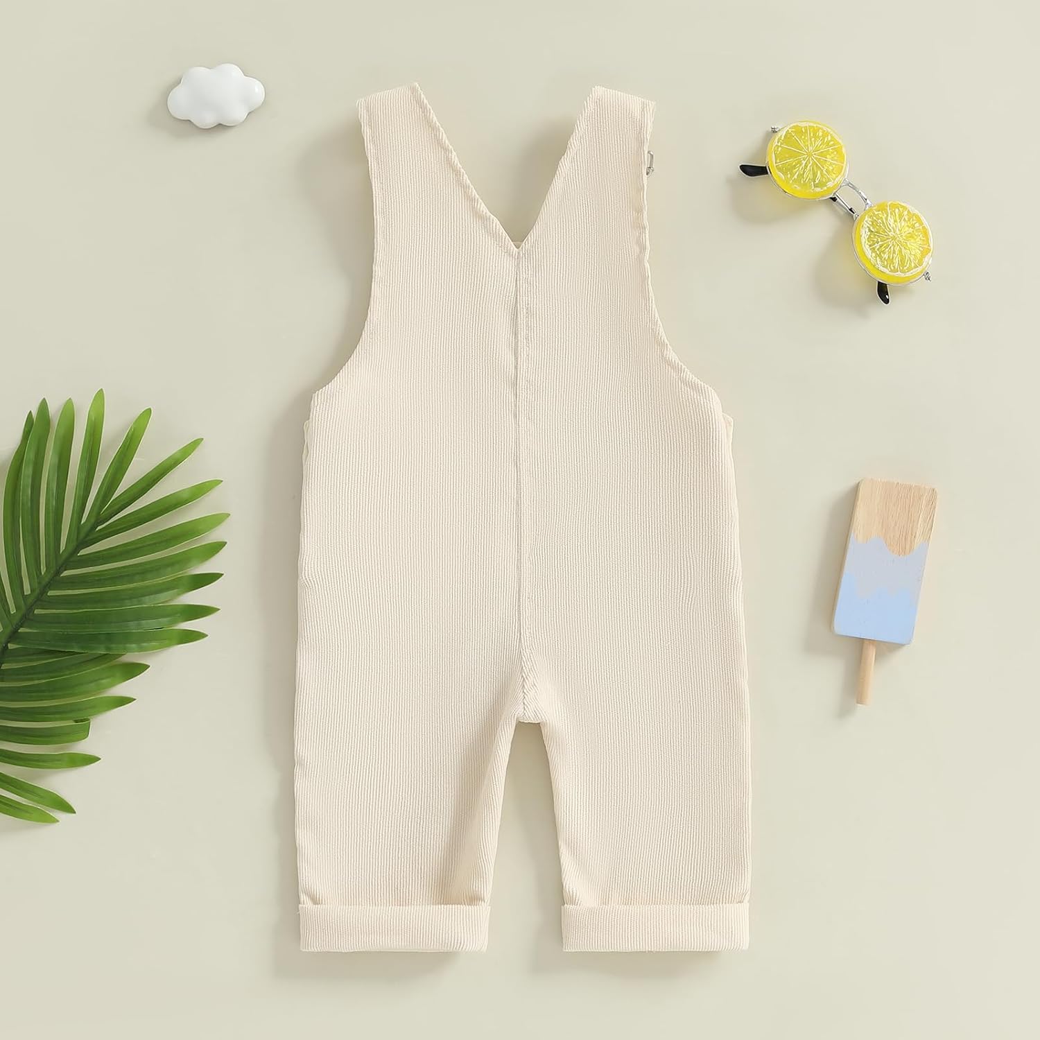 YOKJZJD Newborn Infant Baby Boy Girl Fall Winter Suspender Pants Overalls Corduroy Bib Pants Trousers with Pockets - Image 6