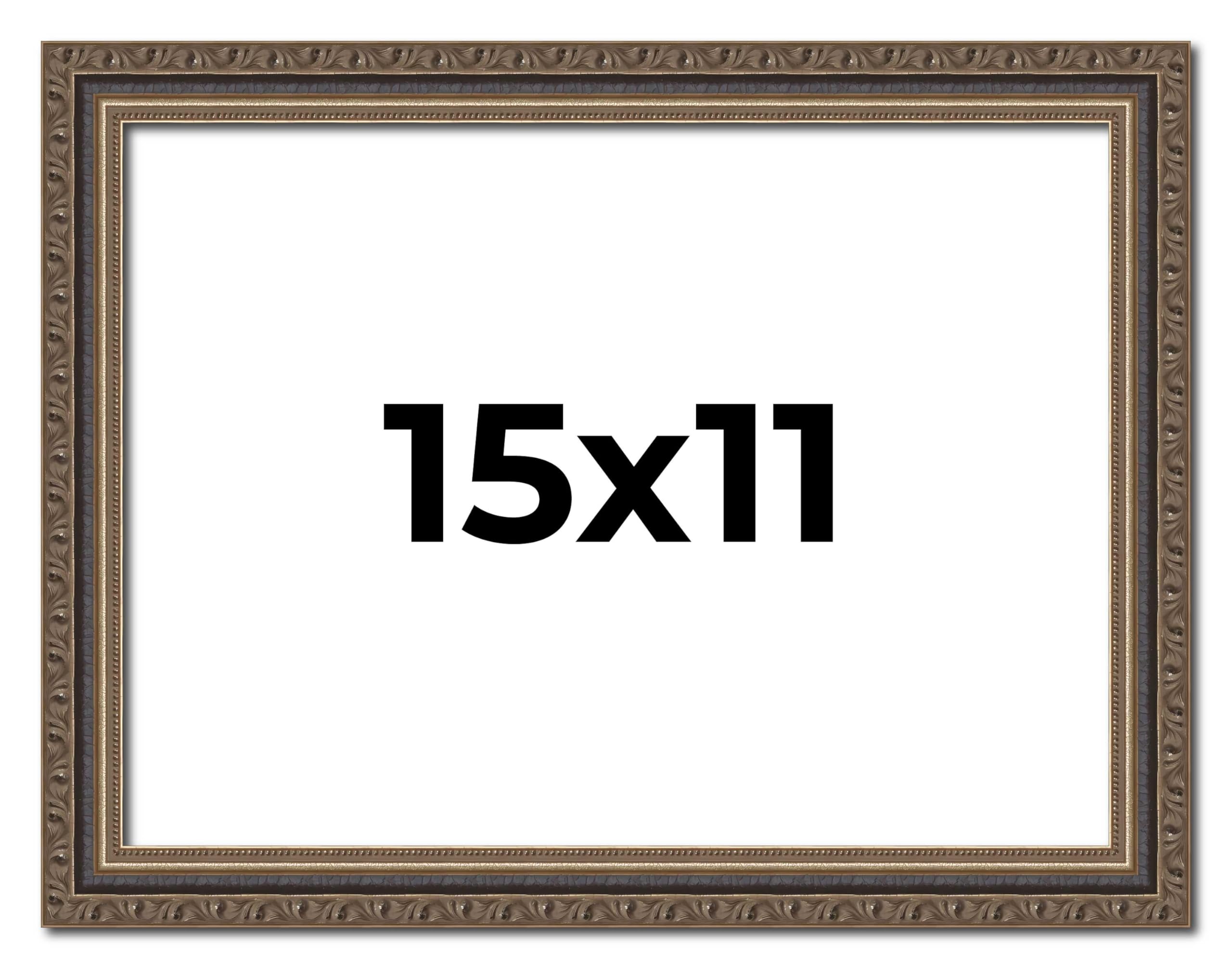 Amazon.com - Poster Palooza 15x11 Frame Silver and Black Ornate
