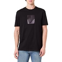 Armani Exchange One Block Up, Rubbered And Satin Logo T-Shirt