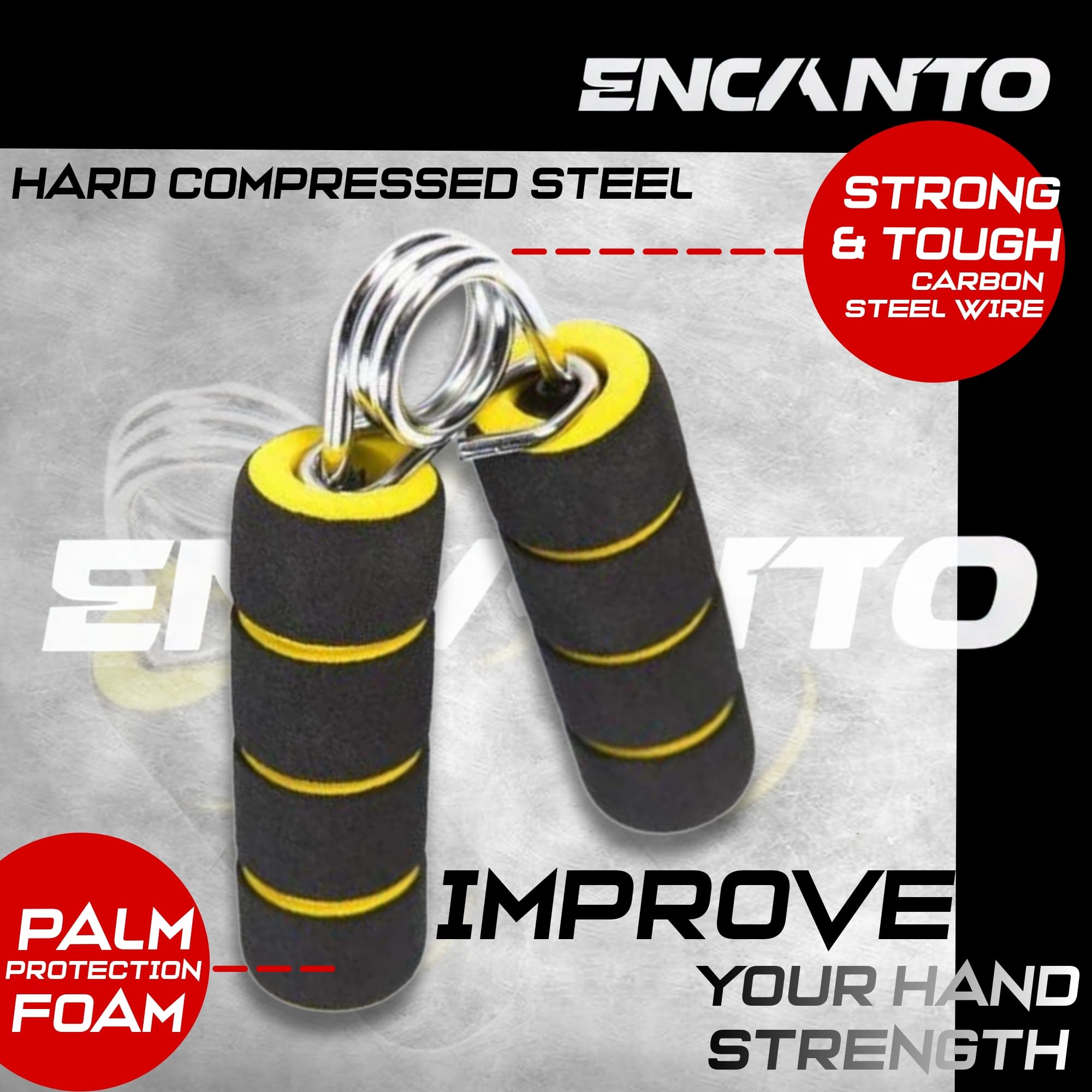 Encanto Home Gym Combo 10 KG Dumbbell Set, One Pair of Adjustable Dumbbell Rods with PVC Dumbbell Plates & Accessories 3