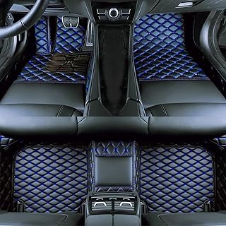 Custom car Floor Mats Compatible with Audi BMW Mercedes-Benz Toyota Lexus Honda Infiniti Nissan Hyundai Kia All Models CarsTrucks & SUVs Automotive Mats 1996-2026 (Black Blue)
