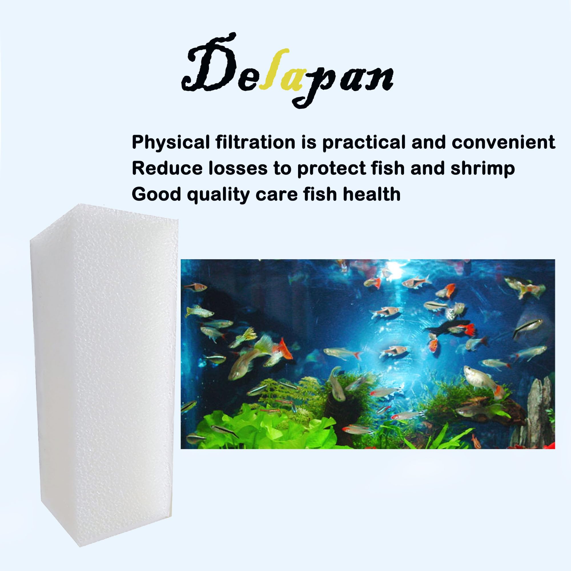 Delapan Lot de 6 filtres en mousse pour systèmes de filtration Aqua Clear 110 500