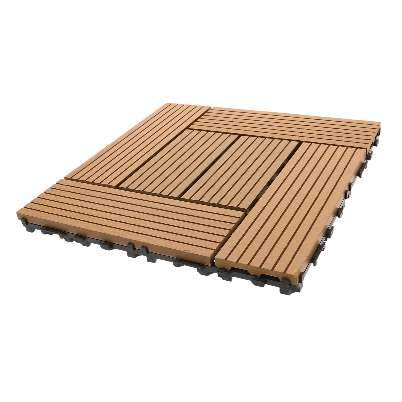 Dalles de terrasse clipsables extérieur pour embellir un sol de jardin