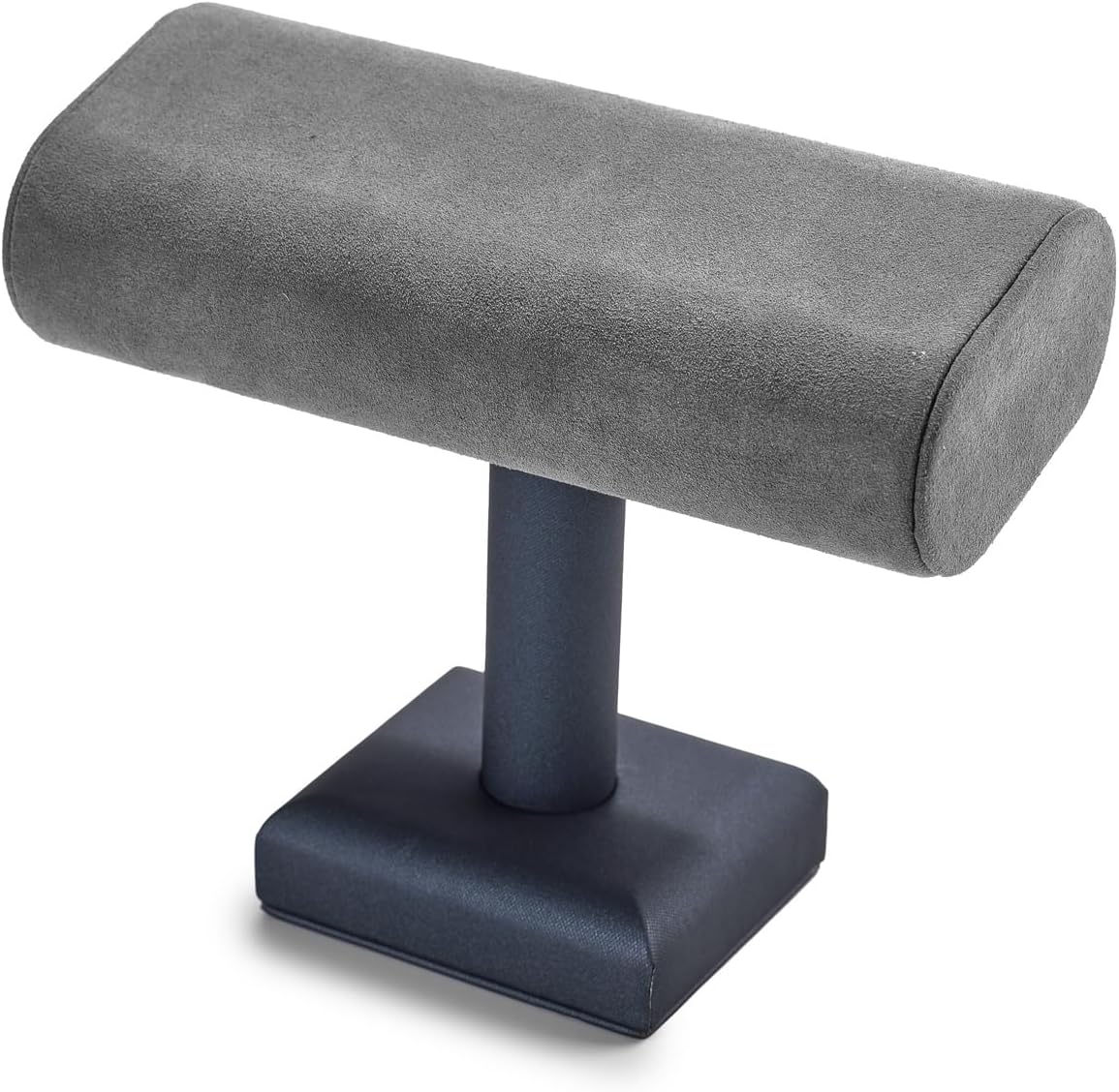 Oirlv Premium Leather Watch Stand for Men T-bar Watch Display Stand for Watches Bracelet Holder Jewelry Display Stand (Dark Grey)