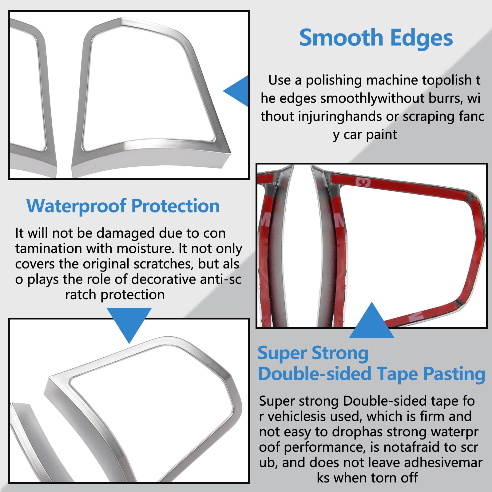 Steering Wheel Button Frame Cover Trim ABS 2PCS Compatible with BMW 5 Series F10 520 525 530 2011 2012 2013 2014 2015 2016 2017 Interior Steering Wheel Accessories (Chrome)