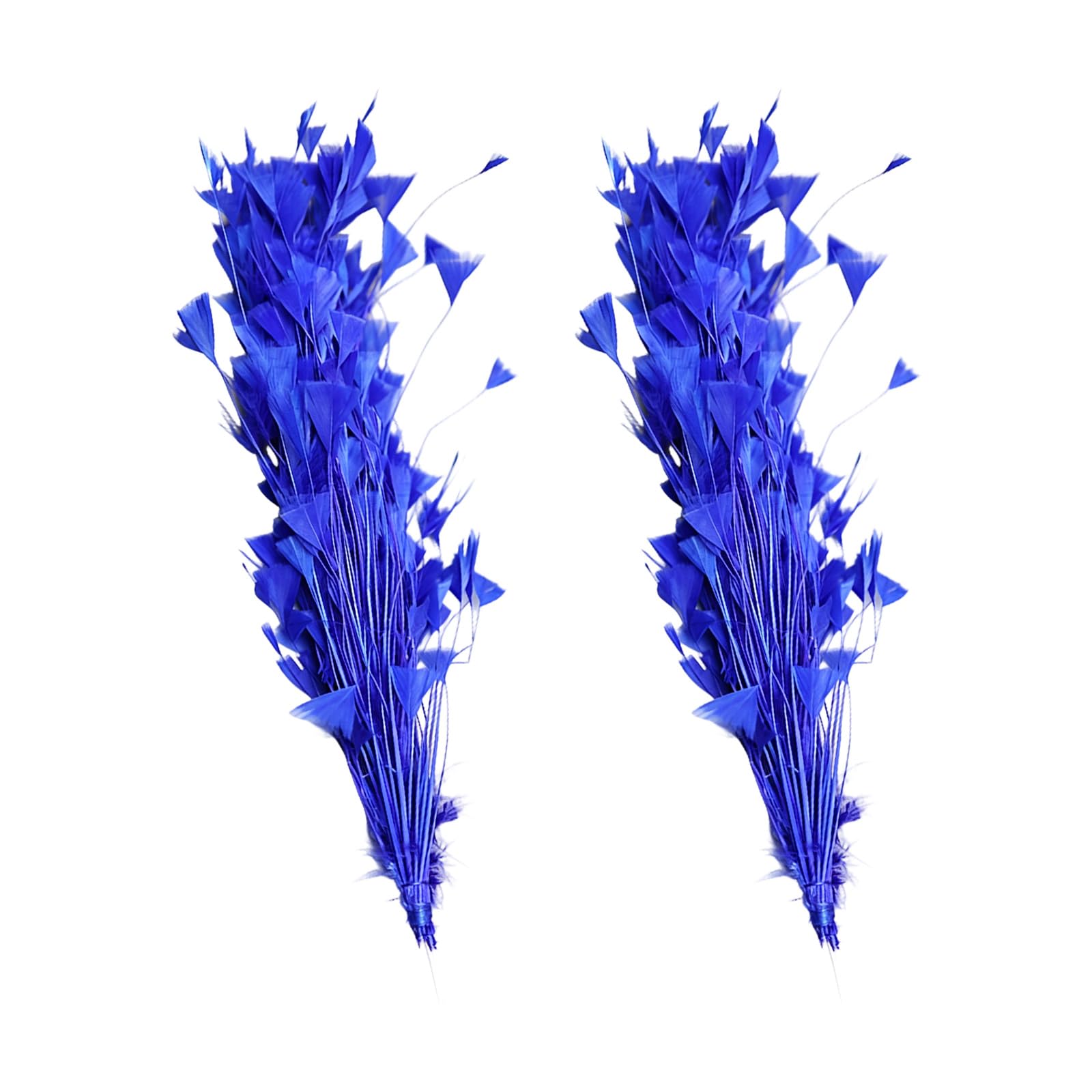 Whoasyst 2PCS Natural Plumage Ornaments with Floral Wire Base for Projects and Wedding Decoration Handcrafted Down Divisions