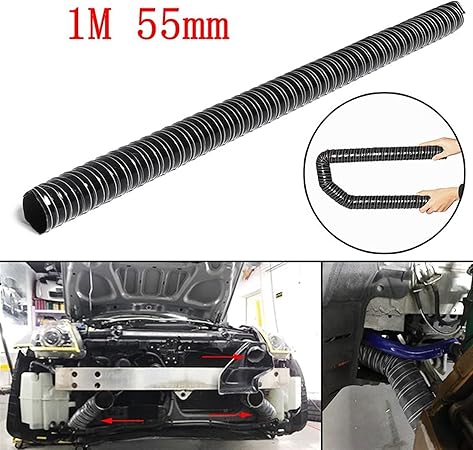 Amazon 吸気口 カーフードエアインテークパイプカーフードエアインテークパイプ1メートルエアダクトホースチューブ70分の76 60分の63 51分の57 45ミリメートル柔軟なフィルターパイプ Color 55mm インテークパイプ 車 バイク