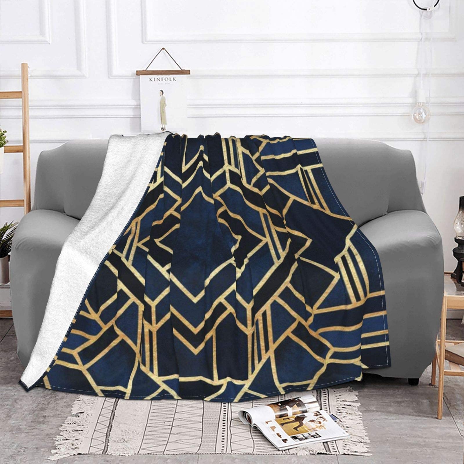 Flanell-Fleecedecke Im Boho-Blumen-Design – Superweich, 150x200 Cm, Für Sofa, Bett Oder Reise, Maschinenwaschbar