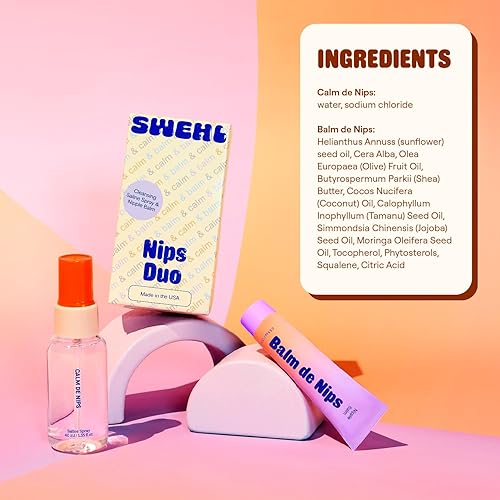 Miniatura 2 de Nips Duo Spray protector (1.35 onzas) y bálsamo calmante (0.5 onzas)  Bálsamo para pezones aprobado por dermatólogos para lactancia  Seguro para