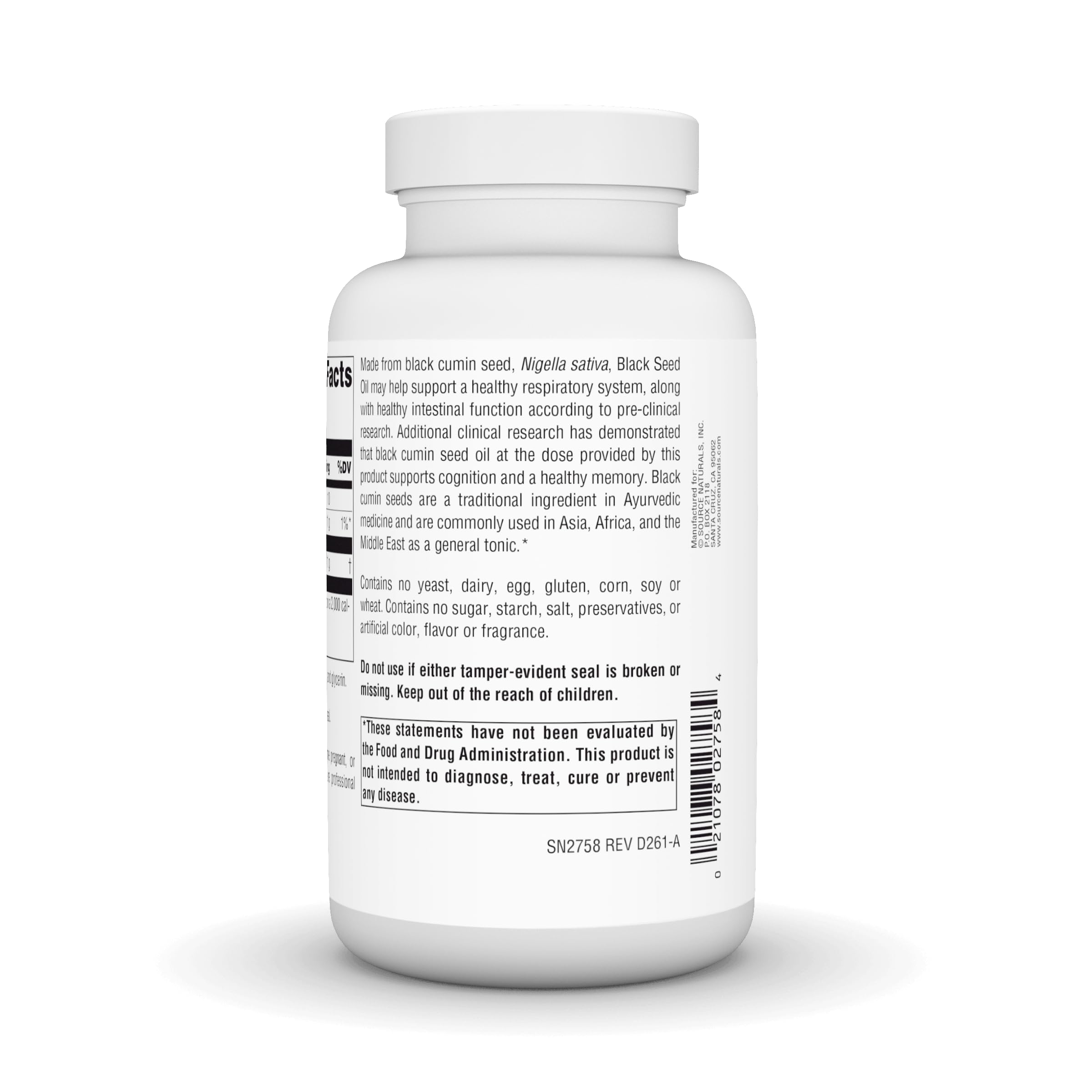 Source Naturals Black Seed Oil - 240 Softgels — Amazon image 4