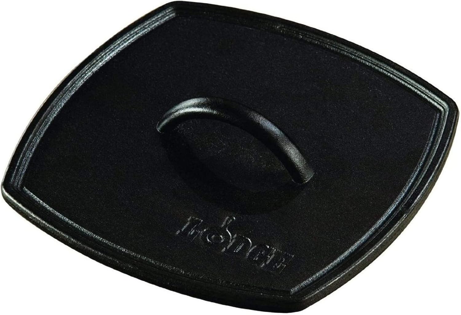 Lodge LPP3 8.25-Inch Cast Iron Ribbed Panini Press - Pre-Seasoned Grill Press for Perfect Sandwiches, Steaks & Burgers