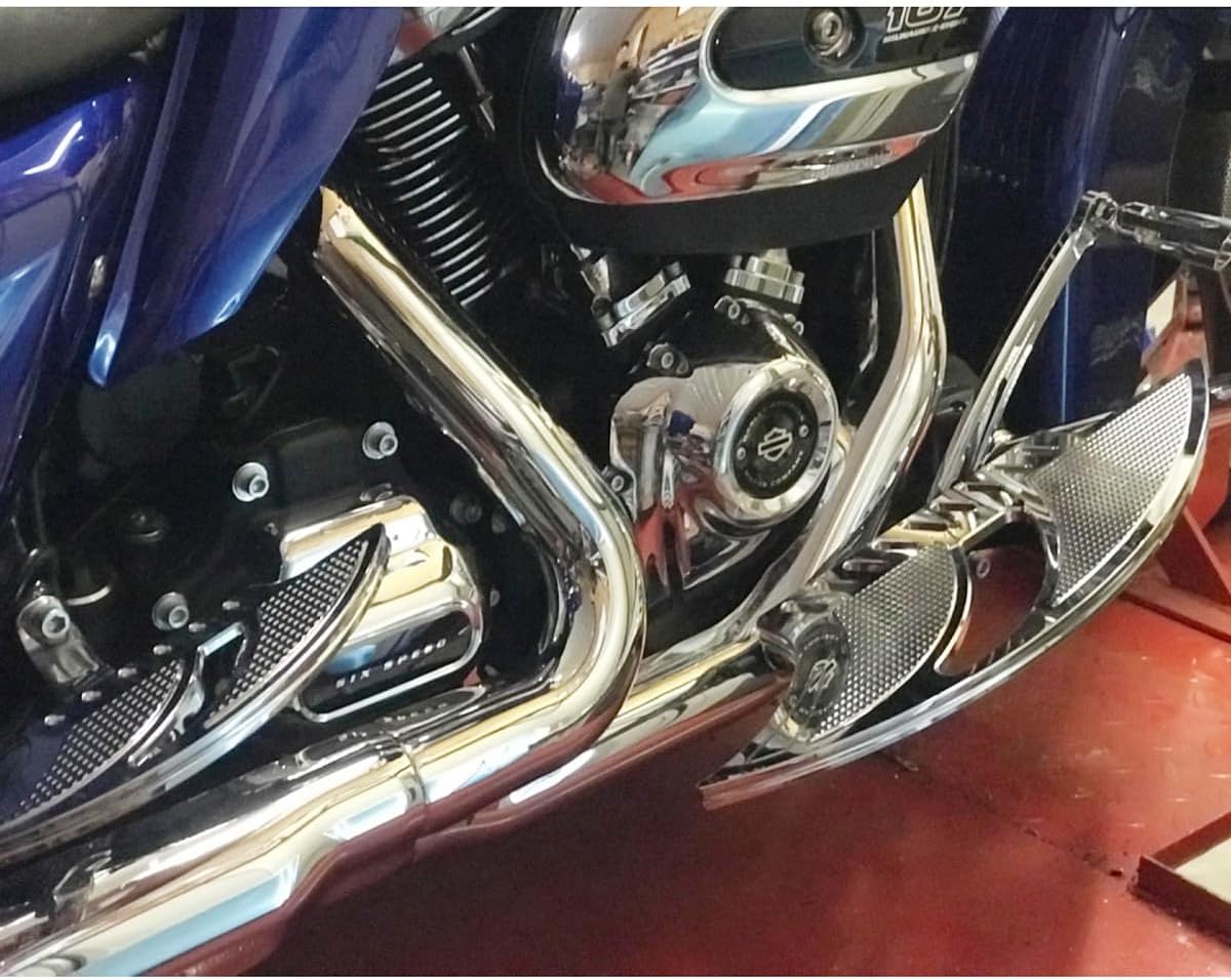 Happy-Motor Chrome Blade Rider Passenger Floorboards Touring Street Glide Flhx Fltr For Harley Fltrx Electra Glide Flht Softail Slim Fls 1980-2020