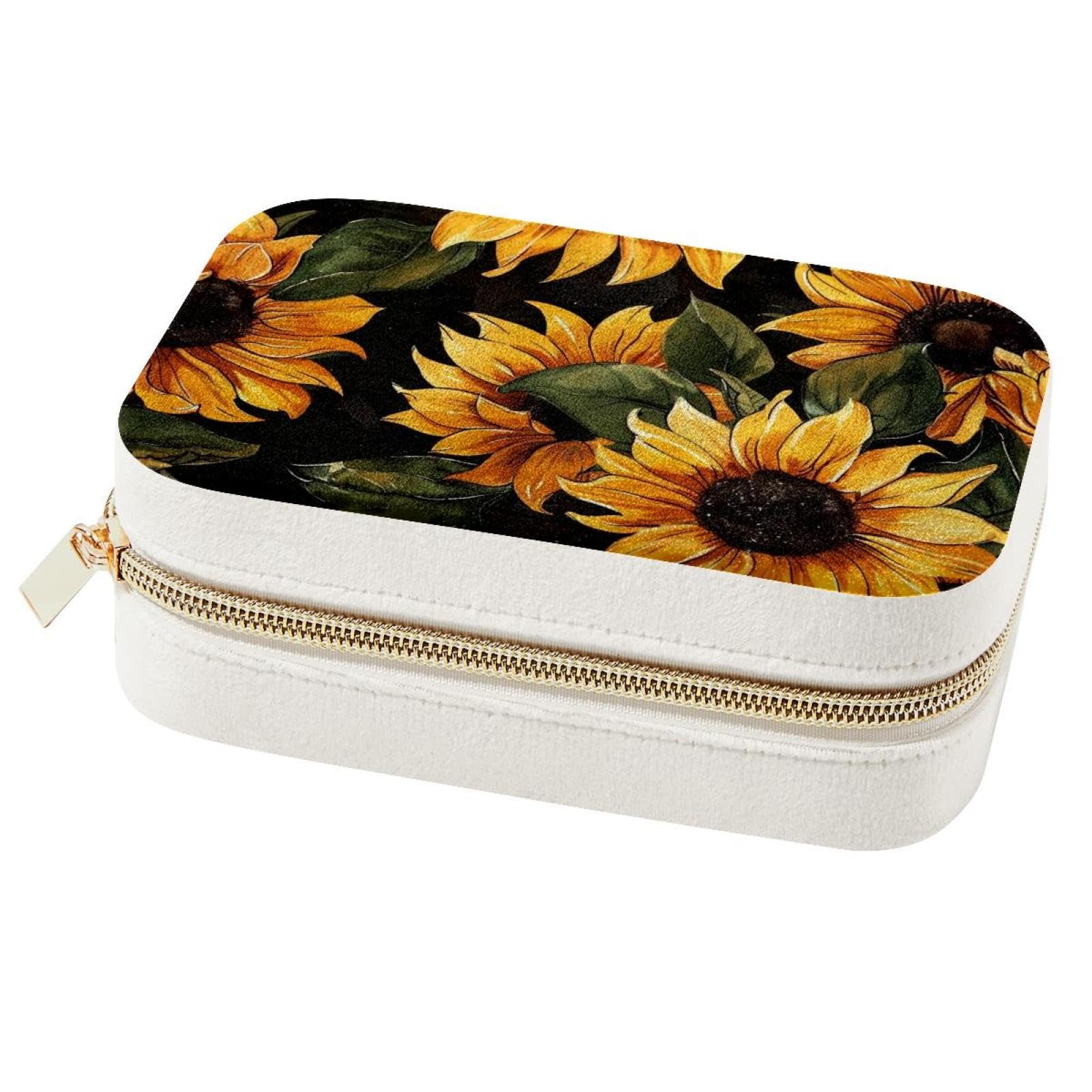 Boîte à bijoux de voyage avec compartiments bagues et protection anti-rayures