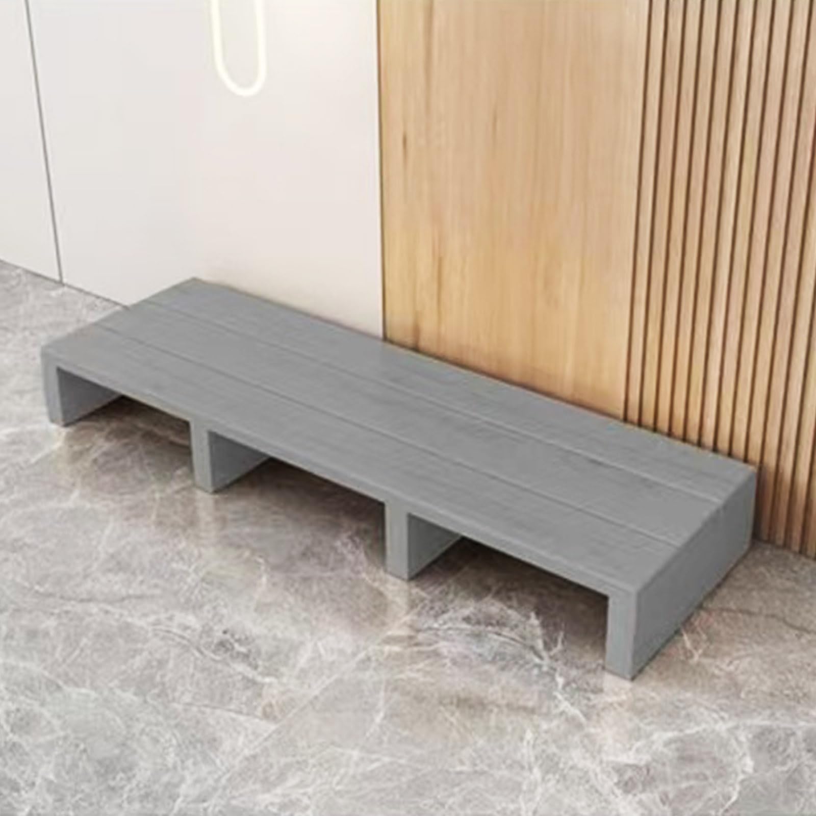 Wujgbnhg Entrance Sturdy Wooden Stool Non,Outdoor Steps,with Non-Slip Top,Strong Load-Bearing Capacity,bathroom,kitchen,bedside table and more,footstool helper,Anti-tipping,Lightweight【100*30*11cm】