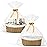 2 Pack Small Woven Basket with Gift Bags and Ribbons, Empty Decorative Gift Chest Box, Cute Baby Gift Basket for Nursery, Cotton Rope Room Shelf Storage Basket wi Handles, All 12x 8x 5,Yellow