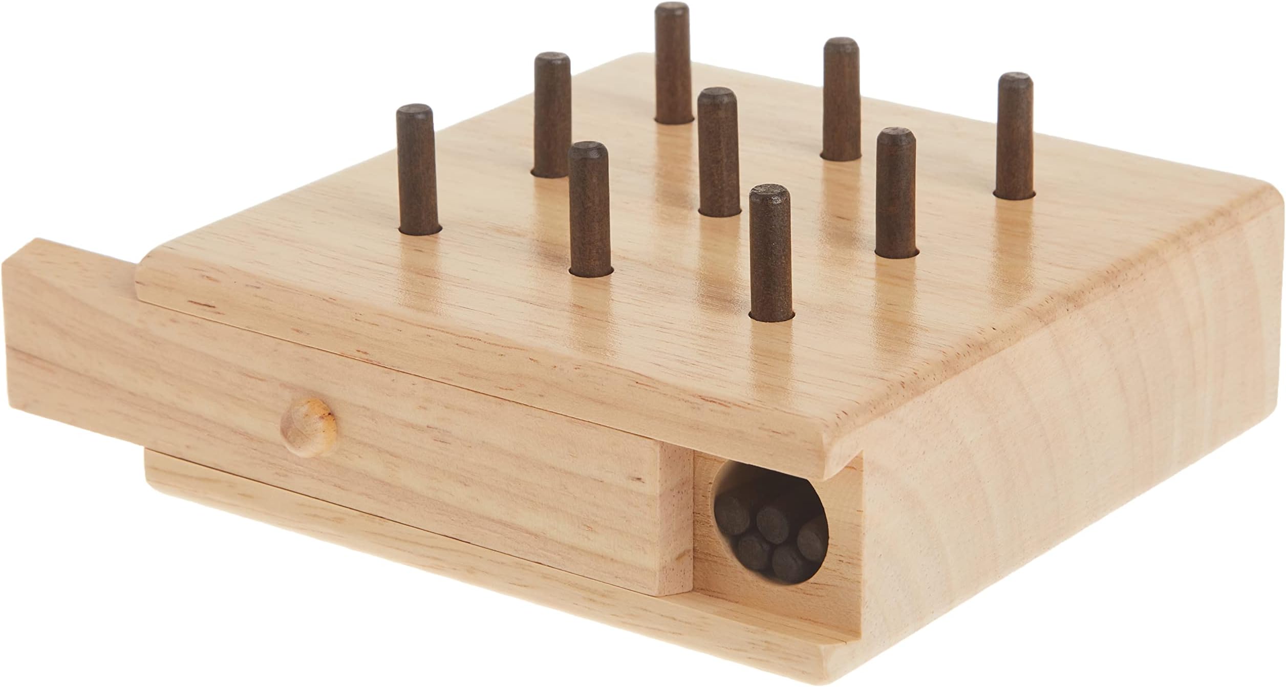 Baseline - 453602 453602 9 Hole Wooden Pegboard to Improve Fine Motor Coordination, Finger Dexterity, Concentration and Increase Reactionary Speed., Model:12-3141