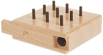 Baseline - 453602 453602 9 Hole Wooden Pegboard to Improve Fine Motor Coordination, Finger Dexterity, Concentration and Increase Reactionary Speed., Model12-3141
