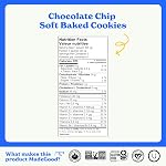 MadeGood Soft Baked Cookies, Chocolate Chip, 24g (30 Packs) Gluten Free Snacks