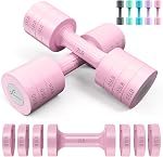 Adjustable Dumbbells Hand Weights Set: Sportneer 5 lb Dumbbell Set of 2 Each 2lb 3lb 4lb 5lb Free Weights Fast Adjust Weight 4 In 1 Weights Dumbbells Set for Women Men Home Gym Exercise Training